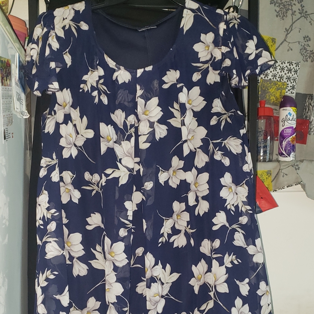 Navy blue  baby doll dress